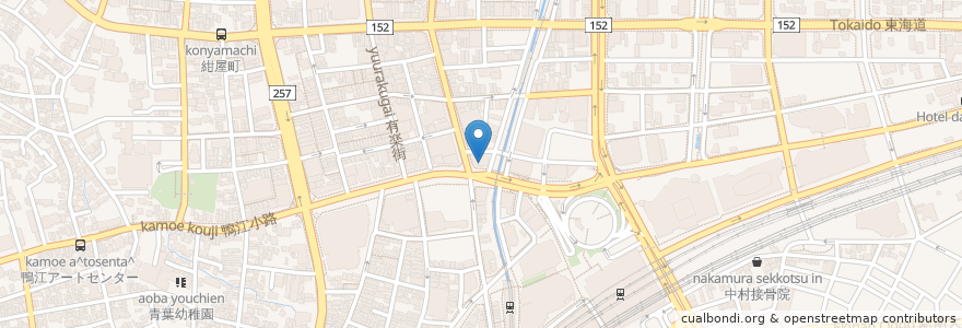 Mapa de ubicacion de みずほ銀行 浜松支店 en ژاپن, 静岡県, 浜松市, 中区.