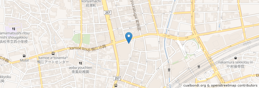 Mapa de ubicacion de Starbucks en Japan, Shizuoka Prefecture, Hamamatsu, Naka Ward.