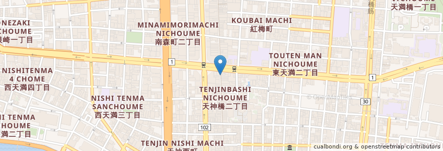 Mapa de ubicacion de すきや en Japonya, 大阪府, 大阪市, 北区.
