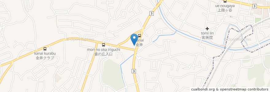 Mapa de ubicacion de 薩摩 牛黒亭 en Япония, Токио, Матида.