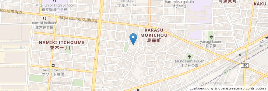 Mapa de ubicacion de 願隆寺 en Япония, Айти, 名古屋市, 中村区.