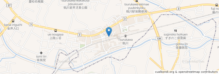 Mapa de ubicacion de 箱根そば en Japan, 東京都, 町田市.