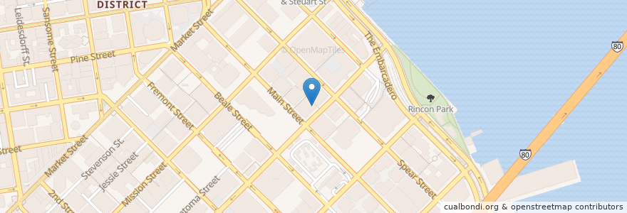 Mapa de ubicacion de The UPS Store en Estados Unidos Da América, Califórnia, São Francisco, São Francisco.