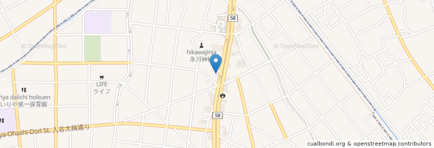 Mapa de ubicacion de 幸楽苑 en Japón, Tokio.