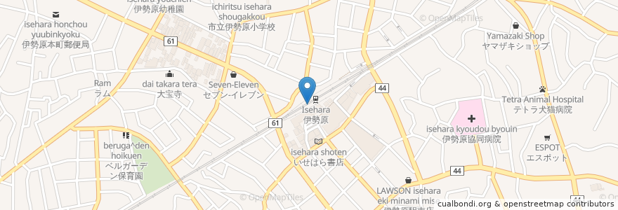 Mapa de ubicacion de Hokuo en Japão, 神奈川県, 伊勢原市.