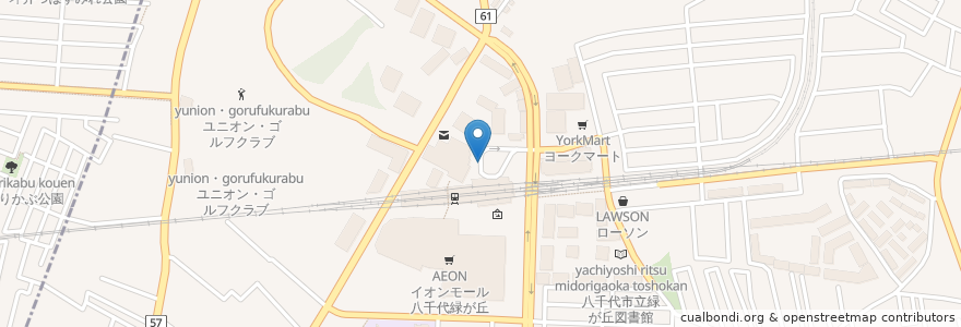 Mapa de ubicacion de 八千代緑が丘駅(Yachiyo-midorigaoka Station) en Japão, 千葉県, 八千代市.