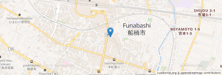 Mapa de ubicacion de Gandhi en Japón, Prefectura De Chiba, Funabashi.