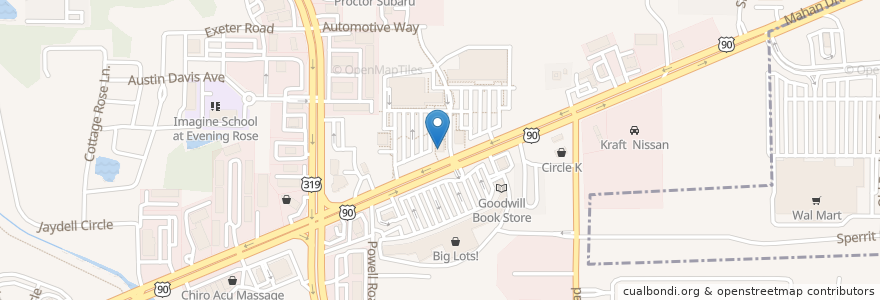 Mapa de ubicacion de Uncle Maddio's Pizza Joint en Estados Unidos De América, Florida, Leon County, Tallahassee.