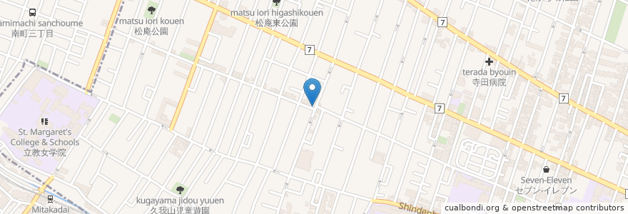 Mapa de ubicacion de 三井のリパーク 杉並松庵1丁目 en 日本, 東京都, 杉並区.