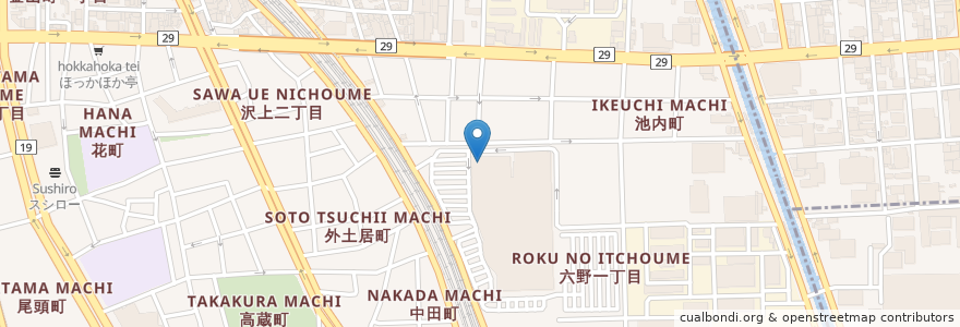 Mapa de ubicacion de スターバックス en Japonya, 愛知県, 名古屋市, 熱田区.