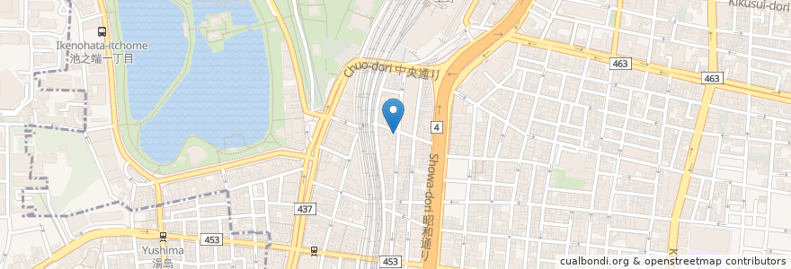 Mapa de ubicacion de 上野藪そば en 日本, 东京都/東京都, 台東区.