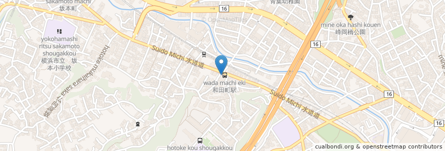 Mapa de ubicacion de クスリのカツマタ (kusurino Katsumata) en Japan, 神奈川県, Yokohama, 保土ヶ谷区.