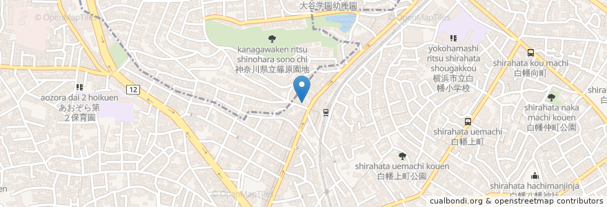 Mapa de ubicacion de ドトールコーヒーショップ en ژاپن, 神奈川県, 横浜市, 神奈川区.