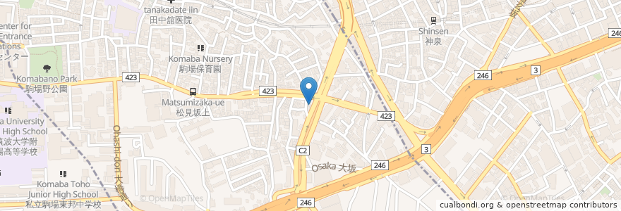 Mapa de ubicacion de マツミ en 日本, 東京都, 目黒区.