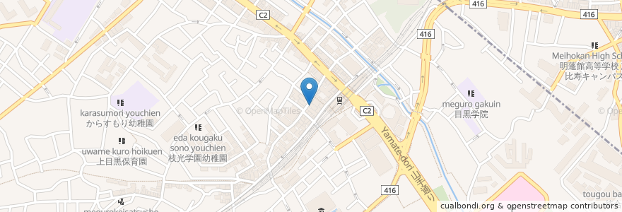 Mapa de ubicacion de SLOT en 日本, 東京都, 目黒区.