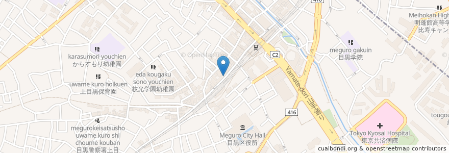 Mapa de ubicacion de べったつ en 日本, 东京都/東京都, 目黒区.
