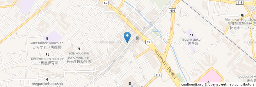 Mapa de ubicacion de アポロ en 日本, 东京都/東京都, 目黒区.