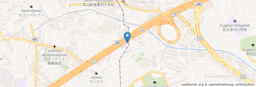Mapa de ubicacion de CHAD BEER & CURRY en Япония, Токио, Мегуро.