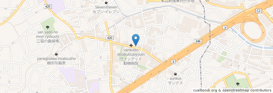 Mapa de ubicacion de Lin Don en Japón, Tokio, Meguro, Setagaya.