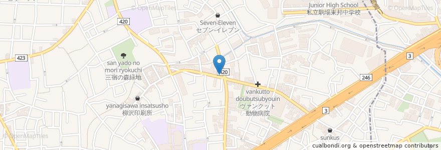 Mapa de ubicacion de MIデンタルクリニック　三宿池尻 en Japan, Tokio, 世田谷区.