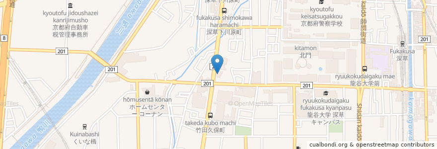 Mapa de ubicacion de すき家 en Japón, Prefectura De Kioto, Kioto, Fushimi.