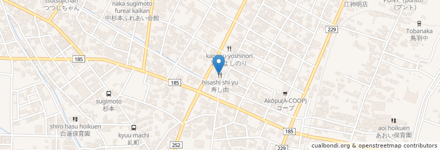 Mapa de ubicacion de 寿し由 en 日本, 福井県, 鯖江市.