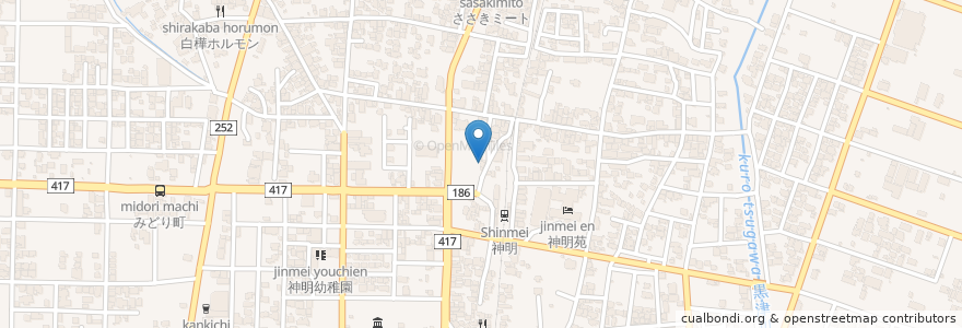 Mapa de ubicacion de トレビ en 日本, 福井県, 鯖江市.