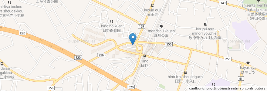 Mapa de ubicacion de マクドナルド en Japan, Tokio, 日野市.