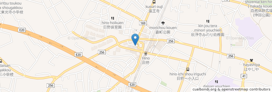 Mapa de ubicacion de トーユー歯科 en Japón, Tokio, Hino.