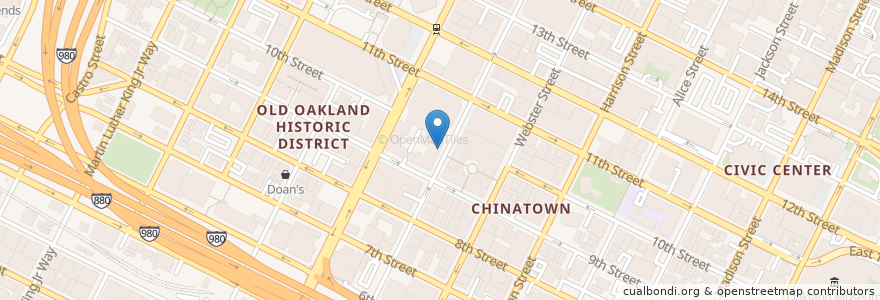 Mapa de ubicacion de Public Parking en United States, California, Alameda County, Oakland.
