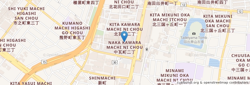 Mapa de ubicacion de ドトールコーヒーショップ en 日本, 大阪府, 堺市, 堺区.