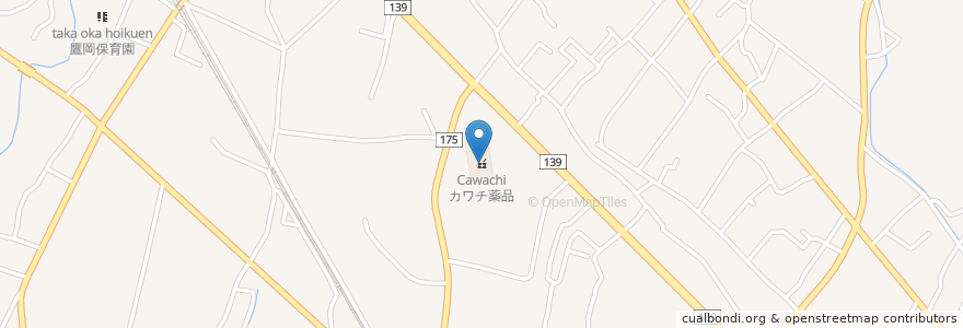 Mapa de ubicacion de カワチ薬品 en Japonya, 静岡県, 富士市.