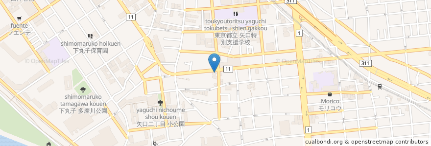 Mapa de ubicacion de パンドラ en Japan, 東京都, 大田区.