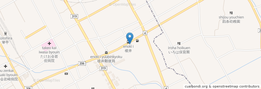 Mapa de ubicacion de 居酒屋あや en Japan, 香川県, 仲多度郡, 琴平町.