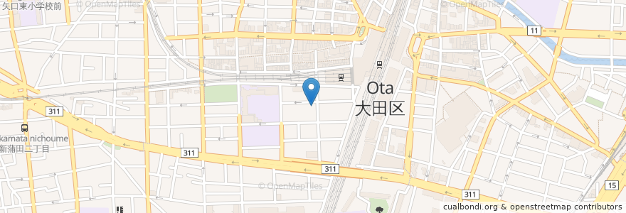 Mapa de ubicacion de 橋本歯科医院 en Jepun, 東京都, 大田区.