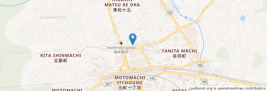 Mapa de ubicacion de 南都銀行 en Japan, 奈良県, 生駒市.