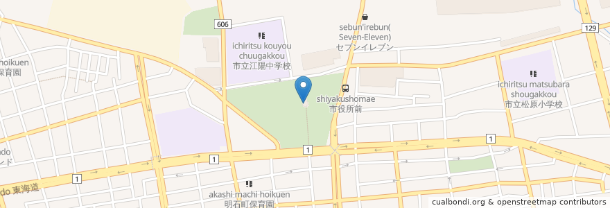 Mapa de ubicacion de 平塚八幡宮 (Hiratsuka Hachimanguu Sharine) en ژاپن, 神奈川県, 平塚市.