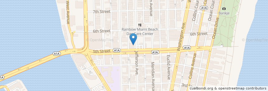 Mapa de ubicacion de Walgreens en États-Unis D'Amérique, Floride, Comté De Miami-Dade, Miami Beach.