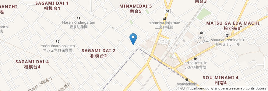 Mapa de ubicacion de 松屋 小田急相模原西口店 en 일본, 가나가와현, 相模原市, 南区.