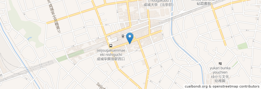 Mapa de ubicacion de 大和証券 成城支店 en ژاپن, 東京都, 世田谷区.