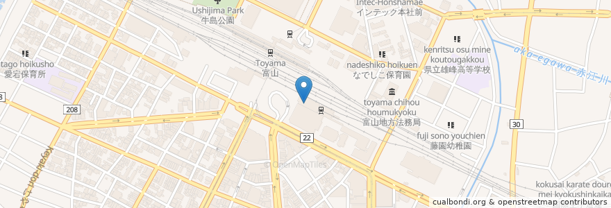 Mapa de ubicacion de ドトールコーヒーショップ en 日本, 富山县, 富山市.