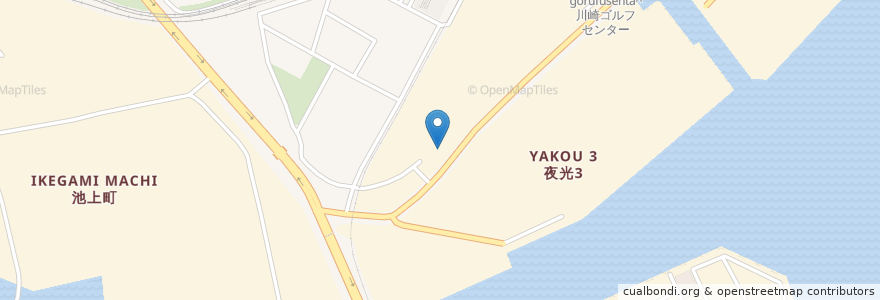 Mapa de ubicacion de アクイール塩浜 en Japan, 神奈川県, 川崎市, 川崎区.