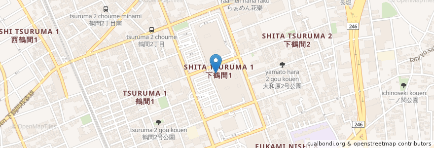 Mapa de ubicacion de スターバックス en Giappone, Prefettura Di Kanagawa, 大和市.