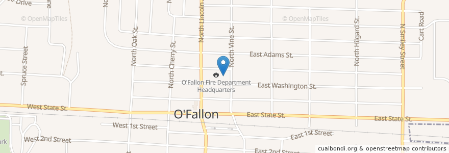 Mapa de ubicacion de O'Fallon Board of Education en 미국, 일리노이.