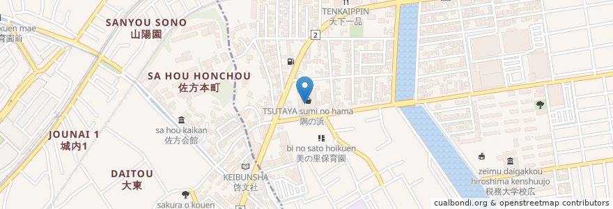 Mapa de ubicacion de CoCo壱番屋 en Japon, Préfecture De Hiroshima, 廿日市市.