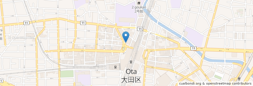 Mapa de ubicacion de サイゼリヤ 蒲田西口店 en 일본, 도쿄도, 大田区.