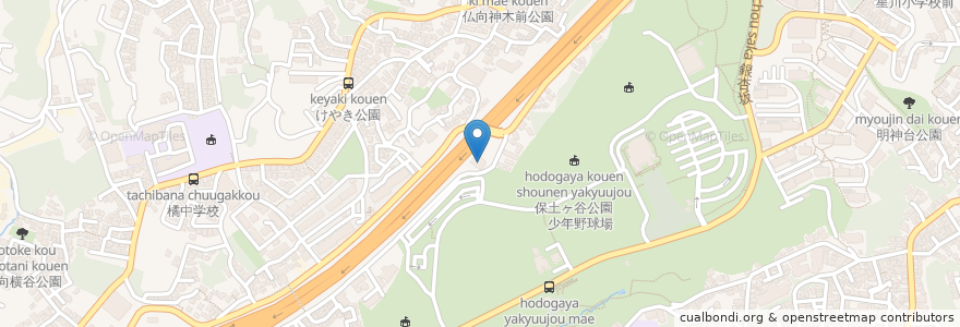 Mapa de ubicacion de ハングリータイガー en Japon, Préfecture De Kanagawa, 横浜市, 保土ヶ谷区.