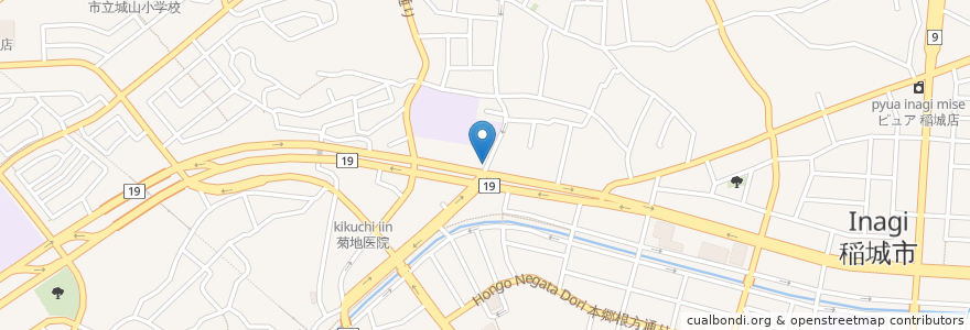 Mapa de ubicacion de えっちゃん en 日本, 東京都, 稲城市.