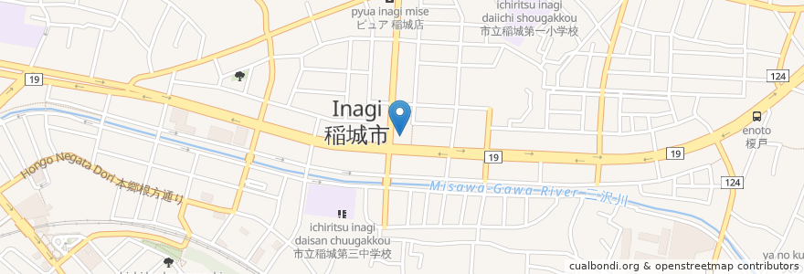 Mapa de ubicacion de サンドラッグ 東長沼店 en Giappone, Tokyo, 稲城市.