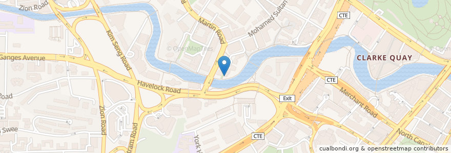 Mapa de ubicacion de Boomarang en シンガポール, Central.
